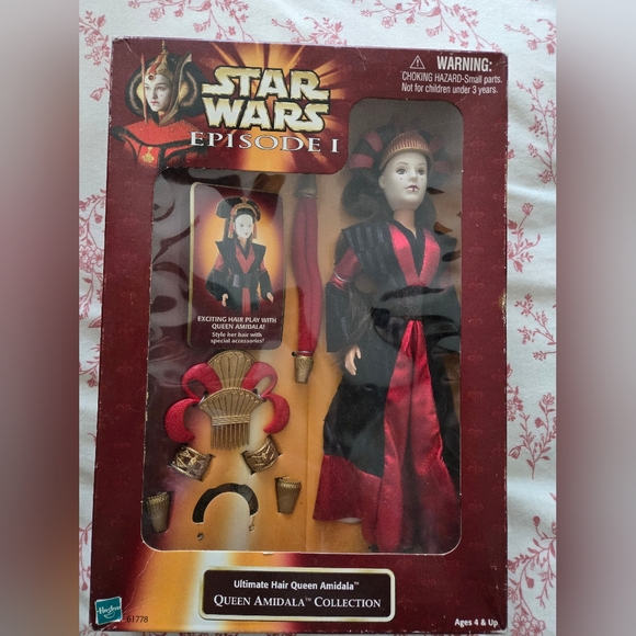 Vintage Star Wars Queen Amidala Doll - Red and Black - Picture 1 of 3